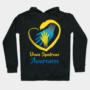 Holding Hands World Down Syndrome Awareness Day Hoodie